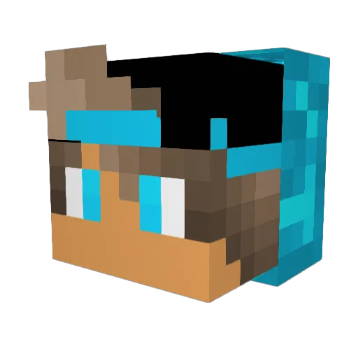 LittestOfTheLit Minecraft avatar head, 3D render