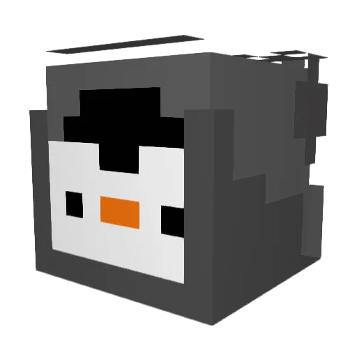 Littiep Minecraft avatar head, 3D render