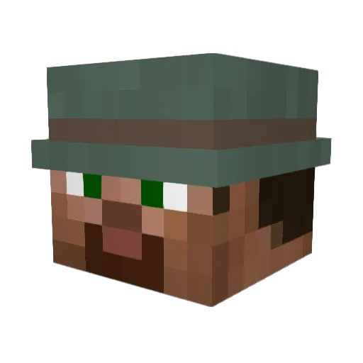 Littl3Cake Minecraft avatar head, 3D render