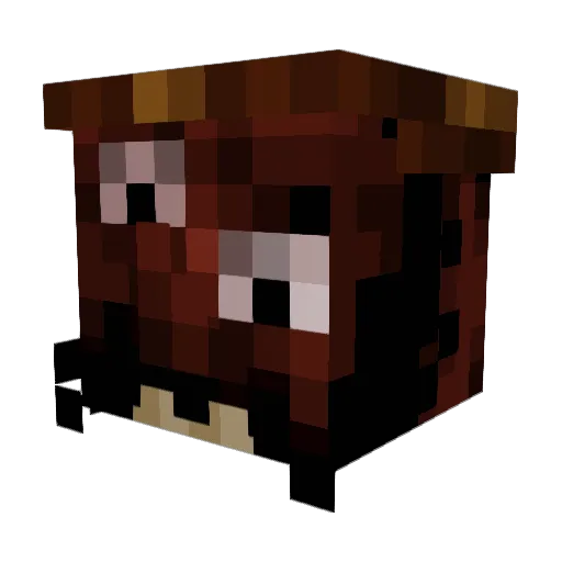 Littldot Minecraft avatar head, 3D render
