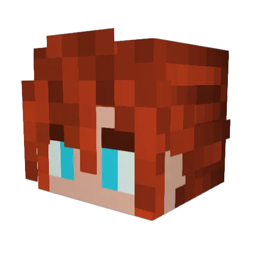 Little1803 Minecraft avatar head, 3D render