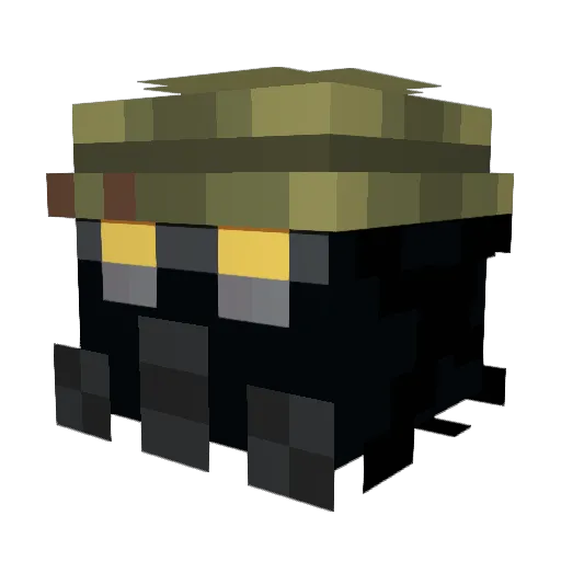 Little4sianBoy Minecraft avatar head, 3D render