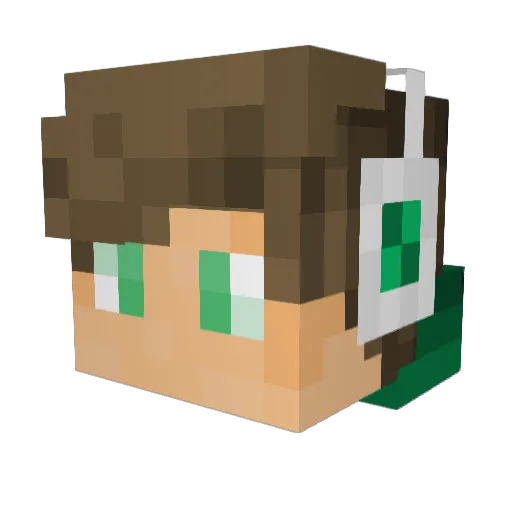 LittleAlex_LA Minecraft avatar head, 3D render