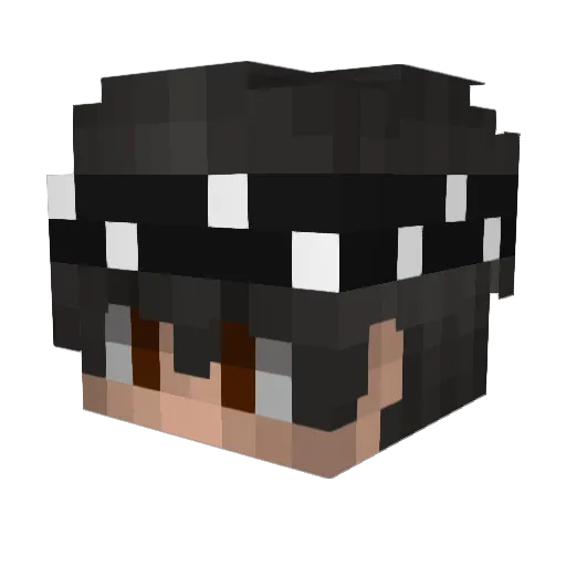 LittleBabyLag Minecraft avatar head, 3D render