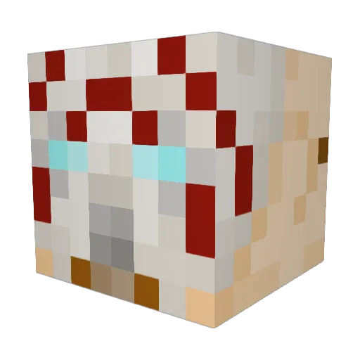 LittleBair Minecraft avatar head, 3D render