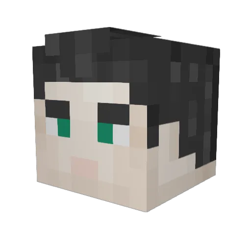 LittleBarn Minecraft avatar head, 3D render