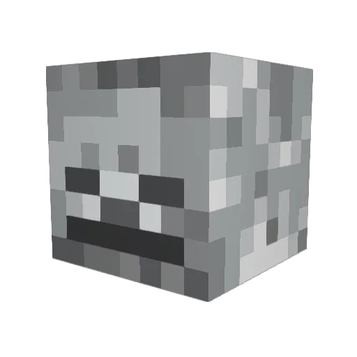 LittleBatmanBoy Minecraft avatar head, 3D render