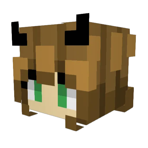 LittleBee_0 Minecraft avatar head, 3D render