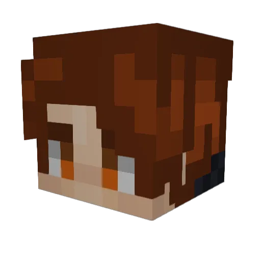 LittleBit45 Minecraft avatar head, 3D render