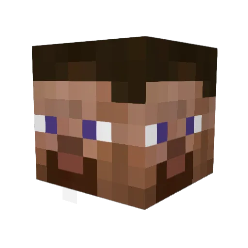 LittleBroBub02 Minecraft avatar head, 3D render