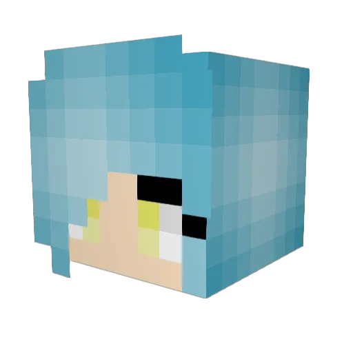 LittleCandy4 Minecraft avatar head, 3D render