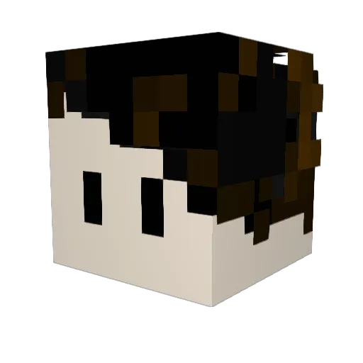 LittleCavallini Minecraft avatar head, 3D render