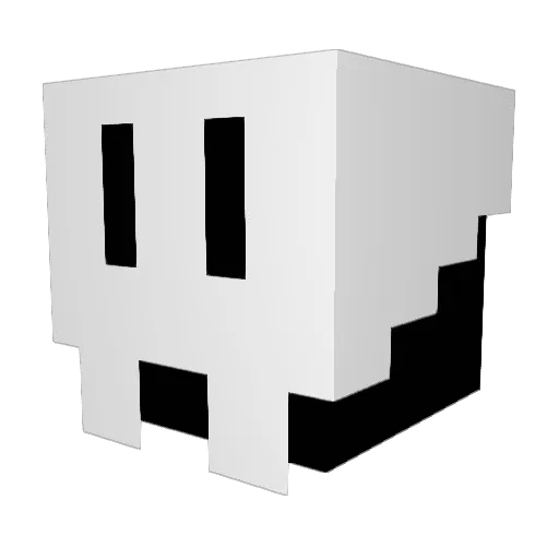 LittleDMSpooky Minecraft avatar head, 3D render