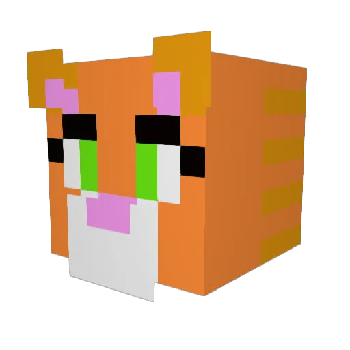 LittleDingles Minecraft avatar head, 3D render