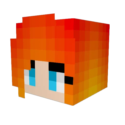 LittleDiva31 Minecraft avatar head, 3D render