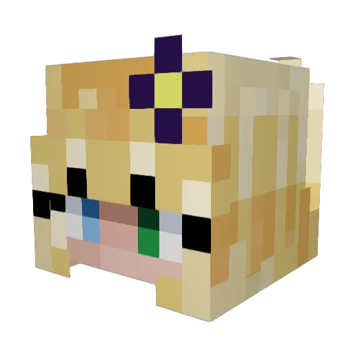 LittleDragon777 Minecraft avatar head, 3D render