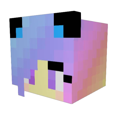 LittleElita15 Minecraft avatar head, 3D render