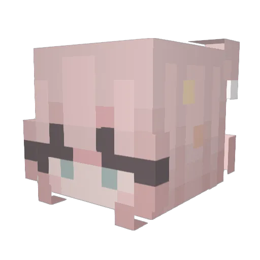 LittleElyos Minecraft avatar head, 3D render