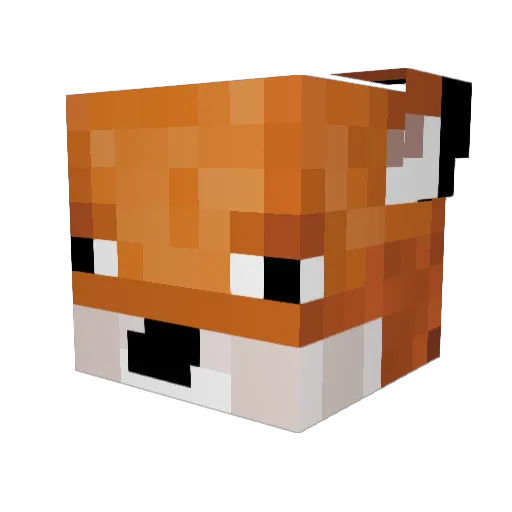 LittleFergi Minecraft avatar head, 3D render