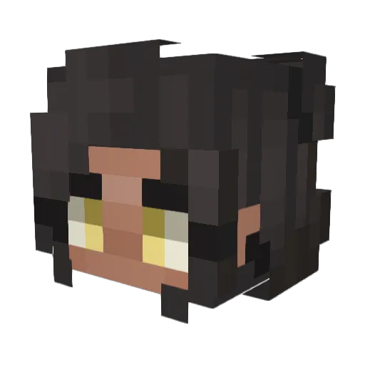 LittleForestt Minecraft avatar head, 3D render