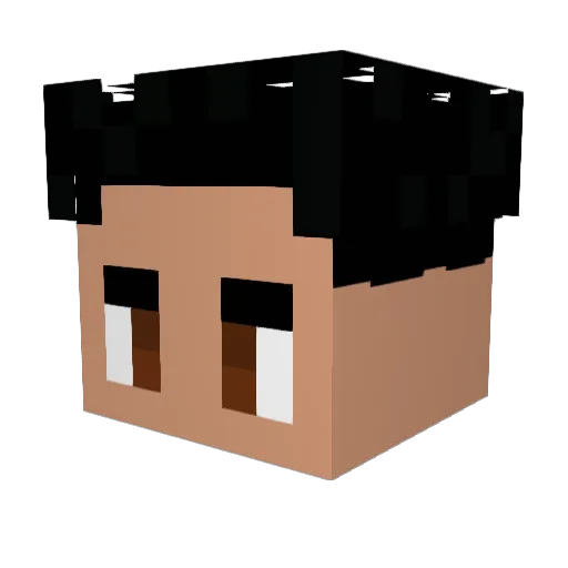 LittleFranky Minecraft avatar head, 3D render