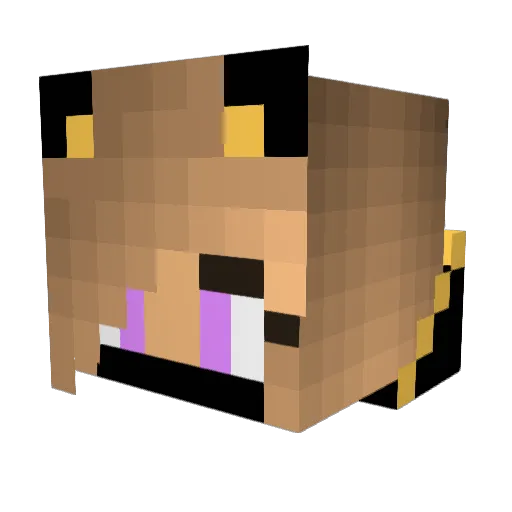 LittleGSO Minecraft avatar head, 3D render