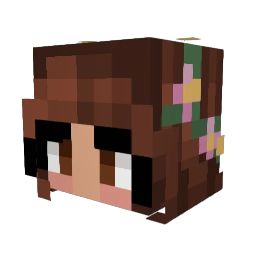 LittleGhost_ Minecraft avatar head, 3D render