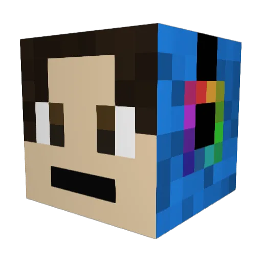 LittleGrande Minecraft avatar head, 3D render