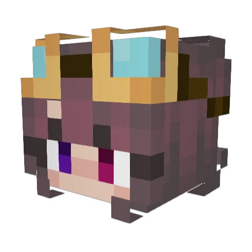 LittleGremlin29 Minecraft avatar head, 3D render