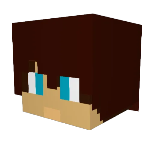 LittleHypeAliss Minecraft avatar head, 3D render