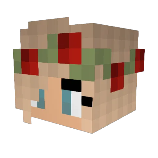 LittleIcey Minecraft avatar head, 3D render