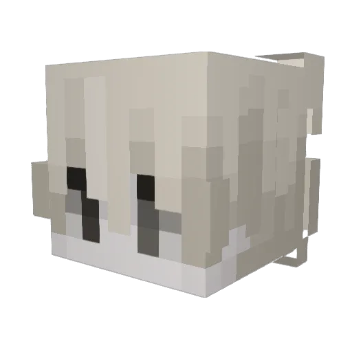 LittleInGhost_ Minecraft avatar head, 3D render