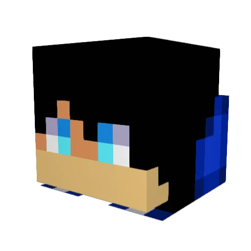 LittleJavi Minecraft avatar head, 3D render