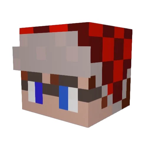 LittleJeans02 Minecraft avatar head, 3D render