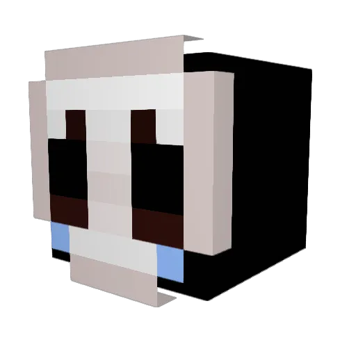 LittleLazari Minecraft avatar head, 3D render