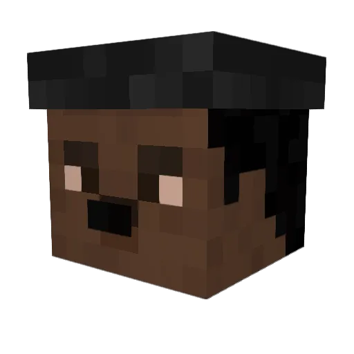 LittleLeNas Minecraft avatar head, 3D render