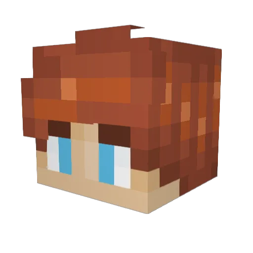 LittleLeo_yt Minecraft avatar head, 3D render