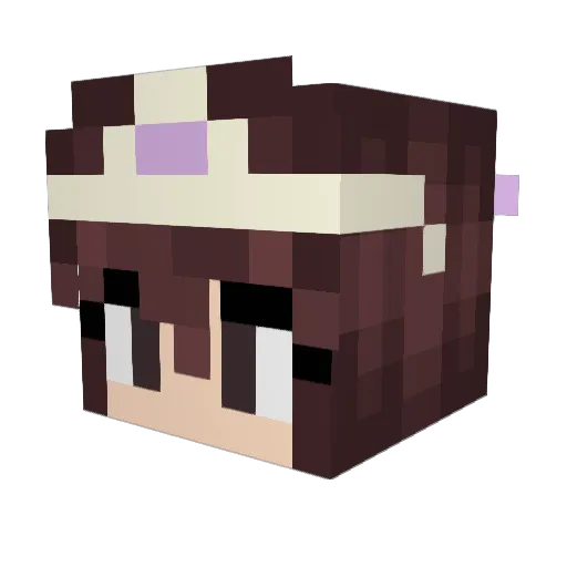 LittleLilyy Minecraft avatar head, 3D render