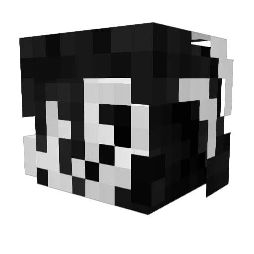 LittleMJJ Minecraft avatar head, 3D render
