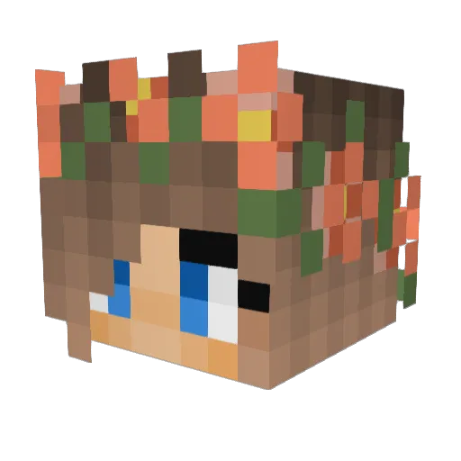 LittleMac3604 Minecraft avatar head, 3D render