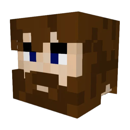 LittleMariusP Minecraft avatar head, 3D render