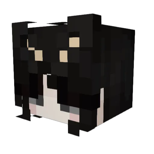 LittleMashmello Minecraft avatar head, 3D render
