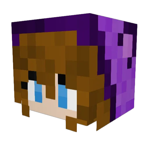 LittleMasky Minecraft avatar head, 3D render