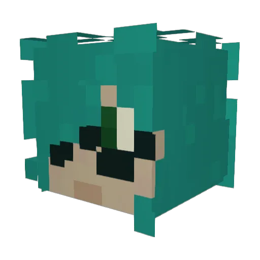 LittleMeowMeow1 Minecraft avatar head, 3D render