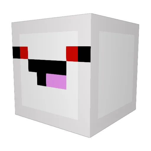 LittleMissCheeky Minecraft avatar head, 3D render