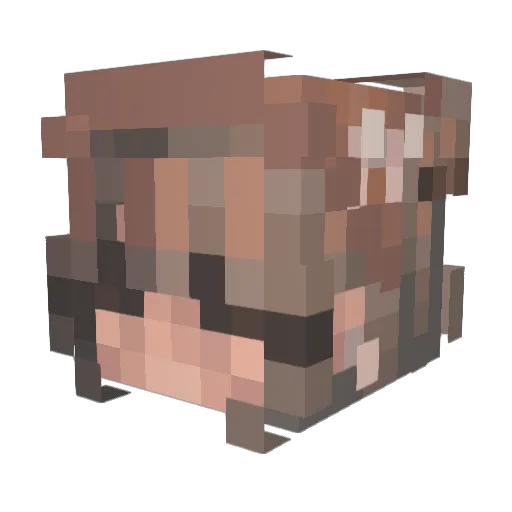 LittleMissMango_ Minecraft avatar head, 3D render