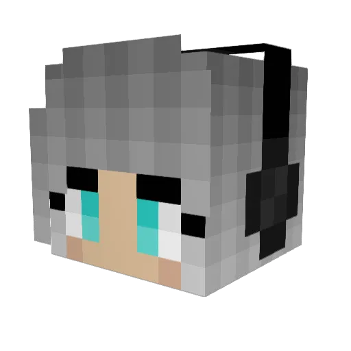 LittleMissRamsay Minecraft avatar head, 3D render