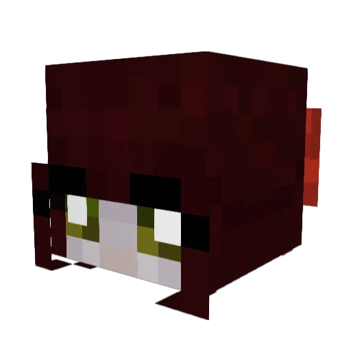 LittleMissYvi Minecraft avatar head, 3D render