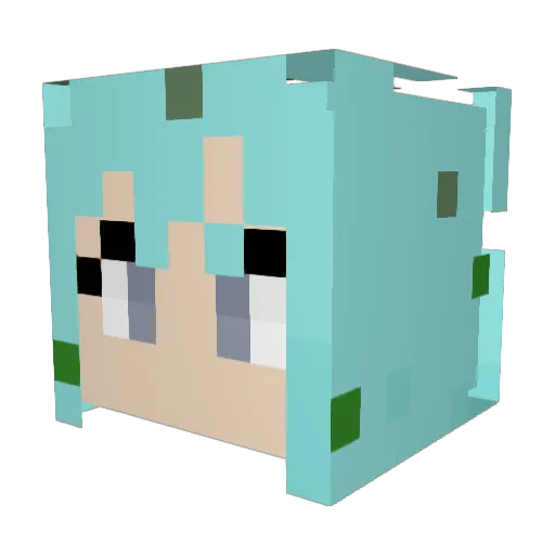 LittleMonstr414 Minecraft avatar head, 3D render