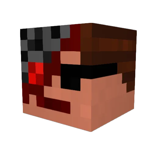 LittleMoo412 Minecraft avatar head, 3D render